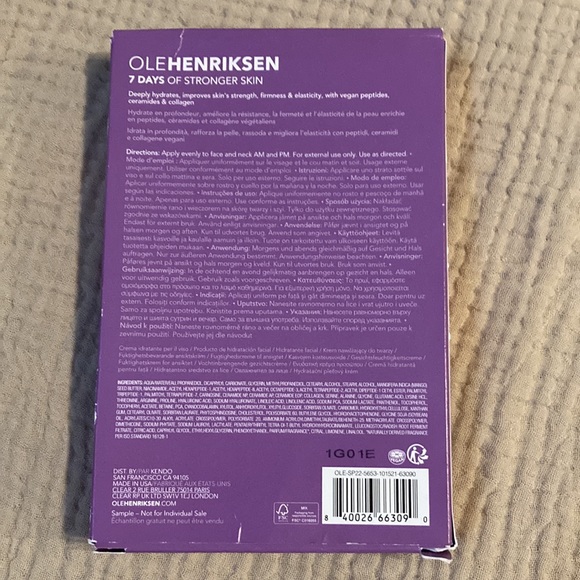 Ole Henriksen strength trainer Peptide boost moisturizer 7 days sample kit. - Picture 2 of 3
